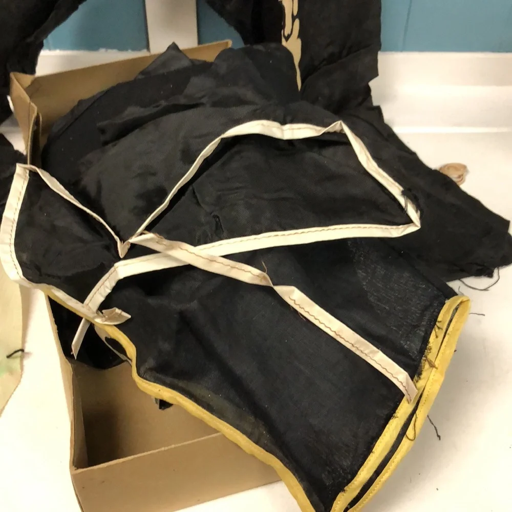 Vintage Ben Cooper Inc Spotlite Skeleton Halloween 2 kids Costume in box oddity‎